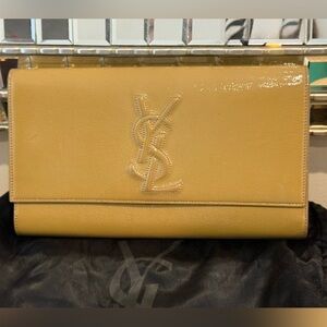 Yves Saint Laurent Tan Clutch